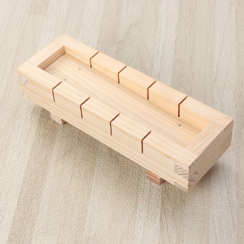 DOITOOL Sushi Making Kit Wooden Rectangular Sushi Press Mold Maker