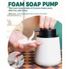 Bosilunlife Foam Soap Dispenser - 12Oz Matte White Ceramic Foaming