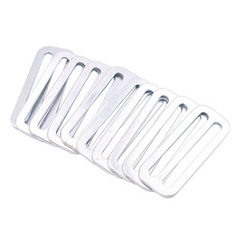 Namvo 10pcs Metal Tri-Glide Slides Buckles Kit 50 mm, Tri-Glide Slides Square Ring Slide Adjusters Buckles Webbing Buckle for Belt Bags DIY Accessories