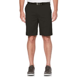 PGA TOUR Men's 9" Flat Front Golf Shorts with Active Waistband (Size 30-44 Big & Tall), Caviar, 44