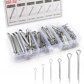 APOMOONS 350 Pcs Cotter Pins Assortmen Stainless Steel Split Pins Assorted Clip Key Fastener Fitting Panel Pins Kit Panel Pins Kit for Automotive, Mechanics, Car Garage, Workshop Repair