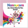 Stuff4 Nanny Mothers Day Card - Awesome Nannycorn - Happy Birthday Card for Nanny Grandma from Grandson Granddaughter, 145mm Unicorn Bday Greeting Cards