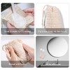 15 paquetes de bolsas para jabón, bolsas naturales de sisal