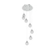 Tawson Panta Modern 7-Light Pendant Ceiling Light Fixture, Integrated Led