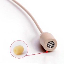 Haoin Single Ear Headset Microphone Earset Headworn Mic Compatible with Shure Wireless System Bodypack Transmitter with 1.2m Cable Windscreen Mini XLR 4 Pin TA4F Plug