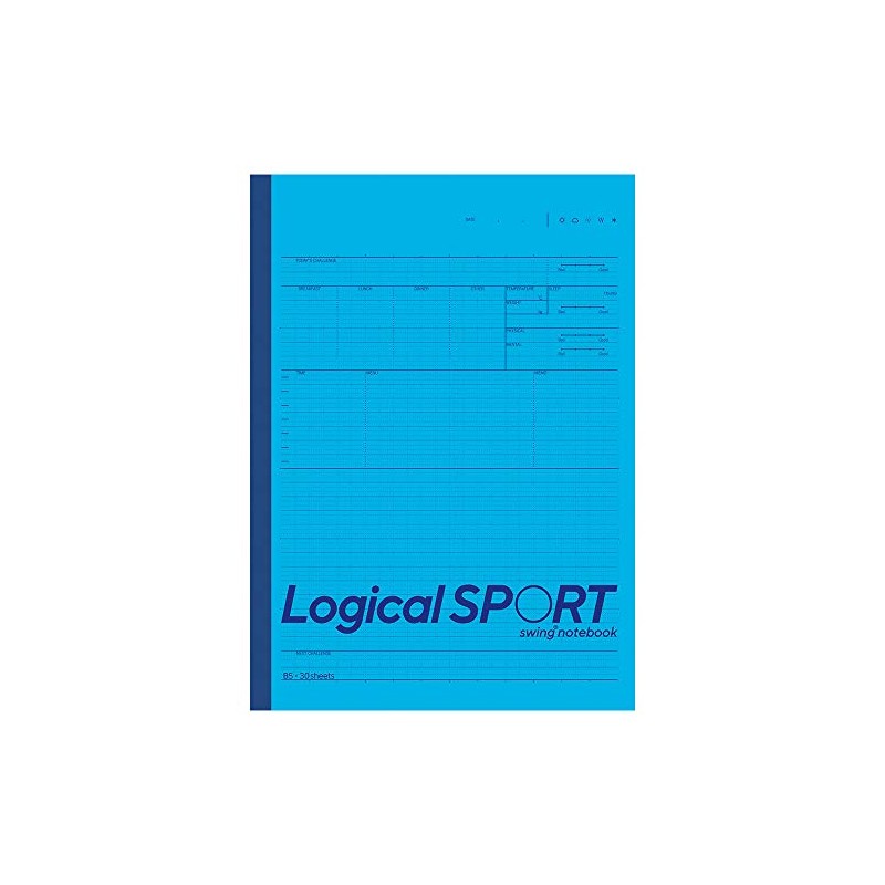 Nakabayashi Logical Sports Notebook, B5, Blue, No-B590AB