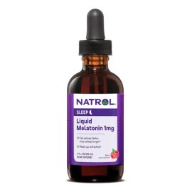 Natrol Melatonina Liquida 1 Mg | Rapida Absorción | 60 Ml Sabor Berry