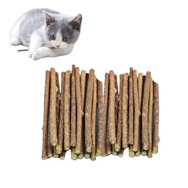 GOODCHI Cat Teeth Branches Natural Additive Free Kitten Teeth Chew Toy Eliminates Obesity Excited Cat Teeth Cleaning Sticks Chew Sticks 30pcs