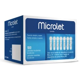 Contour Microlet lancetas caja con 100 lancetas