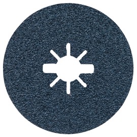BOSCH FBX4536 25pcs 4-1/2" X-LOCK Coarse Grain Abrasive Fiber Discs 36 Grit Compatible with 7/8" Arbor for Applications in Metal Surface Finishing, Welding Mixing, Rust Removal