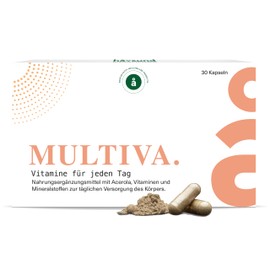 håvsund MULTIVA Multivitamin Capsules (30 Capsules) • With Acerola, Vitamins & Minerals • Multivitamin Complex for Daily All-Round Care • Valuable A-Z Vitamins • 100% Vegan