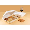 FOOGO Green 50pcs Eco-Friendly Clamshell Takeaway Boxes, 9x9 inch 46oz