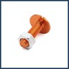 INFINAUTO 25pcs M6 Orange Aluminum Alloy Head Motorcycle Bolts Screws