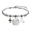 HEYEJET Christening Gift Bracelets for Women with 26 Letters Baptism