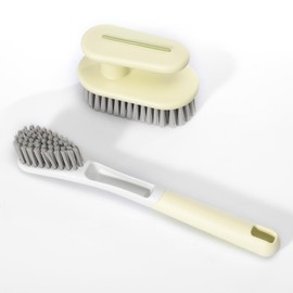 KIKIGOAL 2PCS Cepillo de Zapatos, Cepillos de Limpieza para el Hogar Cepillo para Ropa, Cepillos De Limpieza para Zapatos, Cepillo De Limpieza Multifunción para el Cuidado de Tus Sneakers y Ropa