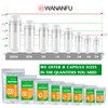 WANANFU Size 00 Empty Capsules Vegetarian (100 Count) Bundle with