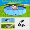 Foldable Dog Pool, Dog Pet Swimming Pool Portable PVC Pet
