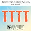 4 Pack Heavy Duty Cooler Latches Compatible with YETI RTIC