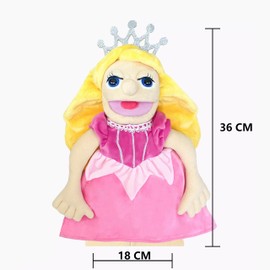 LOMTRATS 1 x Childrens Theatre Hand Puppets for Teachers, Policeman, Farmer, Pirate, Detective etc with Moving Open Mouths Perfect for Storytelling, Teaching, Party Gift