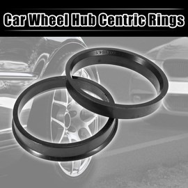 X AUTOHAUX Hub Rings 54.1/60.1mm Hub-Centric Rings Hub Center Rings Wheel Rings High-Speed Running Wheel Center Wheel Spacer Ring Spacer Wheel Rings Universal Plastic Black 4Pcs