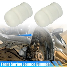 QUARKZMAN Set of 2 Car Front Spring Jounce Bumper for Jeep Wrangler JK 07-18 White