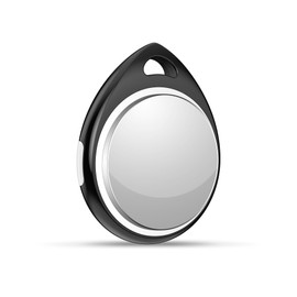 Air Tags-1 Pack Item Finder Work for Apple Find My (iOS Only) APP Tracker Tags for Keys, Luggage, Backpack, Black (Not for Android)