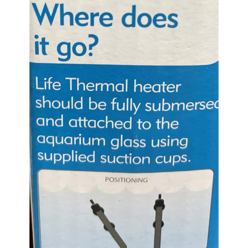 Interpet Submersible Aquarium Heater 3-10 Gallon 50 Watt On Off