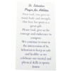 St Sebastian Holy Cards Set Prayer for Athletes Women or