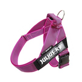 Julius-K9 16IDC-0-PN-2015 IDC Color & Gray Belt Harness for Dogs, Size 0, Pink-Gray