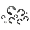 120Pcs Circlips E Clips Assortment, Black Carbon Steel E Clips