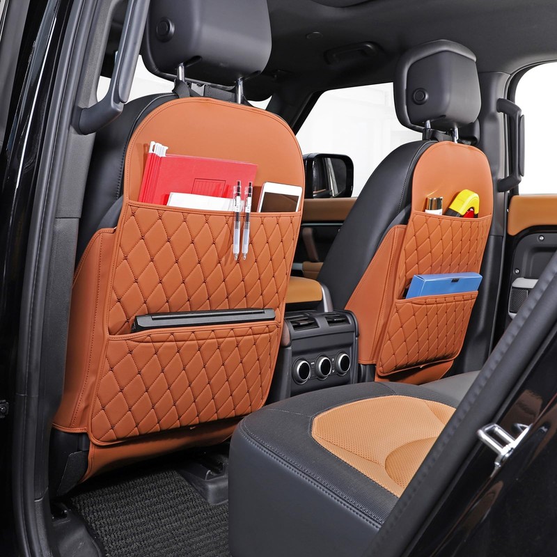 TAIKOO Seat Back Protector + Large Capacity Pocket Storage Organizer,Preventing