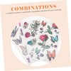 WOONEKY 9 Sheets Butterfly Tattooing Stickers Floral Transfer Decals Easy