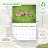 EcoEarth Biodegradable 11x17 Inch (Open) 12-Month Vertical Hanging Wall Calendar,