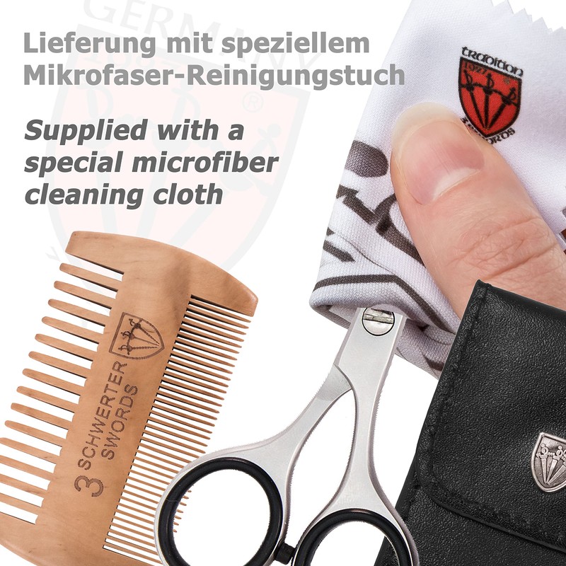 3 Swords Germany – professional BEARD MUSTACHE HAIR SCISSORS with