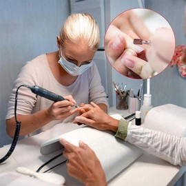 3 Pack Nail Grinding Bits, Electric Manicure Set Manicure Pedicure Diamond Nail Bits Set Electric Manicure Set with Sanding Bands for Electric Nail Files Drill Machine