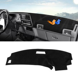 Autorder Dashboard Cover Mat for 1989-1994 Ford Ranger/ 1991-1994 Mazda Navajo & Ford Explorer/ 1989 1990 Ford Bronco II Accessories Dash Cover Upgrade Velvet Dash Mat Sunshade Glare UV Rays Protector