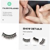 WOONEKY Exaggeration Lashes 5 Pairs False Eyelashes Makeup Costume Stage