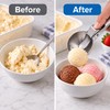 Stainless Steel Ice Cream Scoop with Trigger – Dual-Purpose Fruit