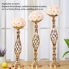 Table Candlestick Ornament Iron Twisted Curb Candle Holder Decorative Ornament