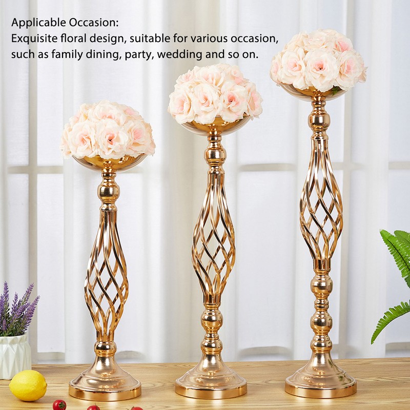 Table Candlestick Ornament Iron Twisted Curb Candle Holder Decorative Ornament