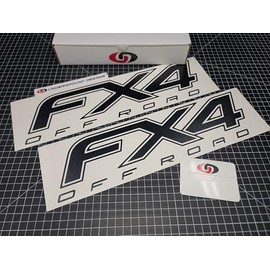 FX4 Decals (2-Pack) Off Road Bedside Fender Stickers Fits 2012-2015 F150 F250 F350 (Matte Blackout)