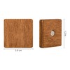 Wooden Refrigerator Magnets, Decorative Magnets, Office Magnets, Square Fridge Magnets.