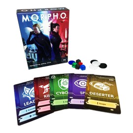 M.O.R.P.H.O.| Strategy Card Game | Double Identities Social Deduction Game | Pocket Size, Travel and Family Friendly | 3-9 Players Board Game Adventure and Brain Teaser |14+ Years