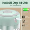 Electric Herb Grinder with Mini Scoop & Brush - 3.5-Inch