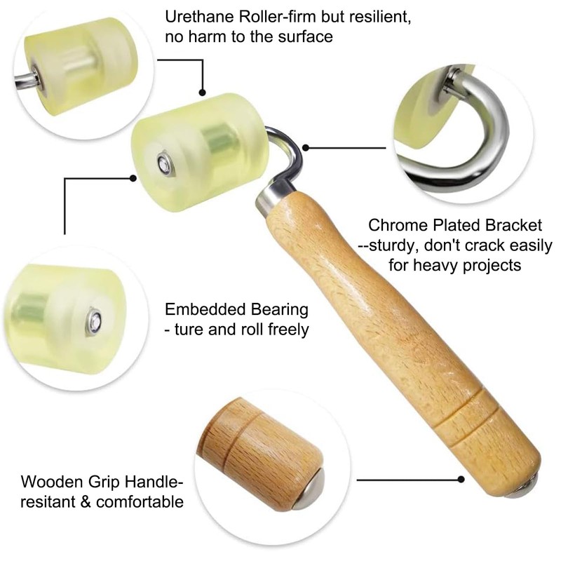 ELLECILA Wallpaper Smoothing Tool Kits, Wallpaper Kit, Multi-Function Smoothing Tool