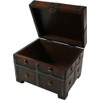 GURU SHOP Small Treasure Chest, Wooden Box, Jewellery Box -