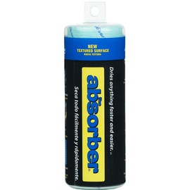 CleanTools The Absorber® Small 17-Inch x 13-Inch, Textured Surface - Synthetic Premium Drying Chamois Cloth for Cars & Bikes - Super Absorbent, Scratch-Free & Machine-Washable (Aqua)