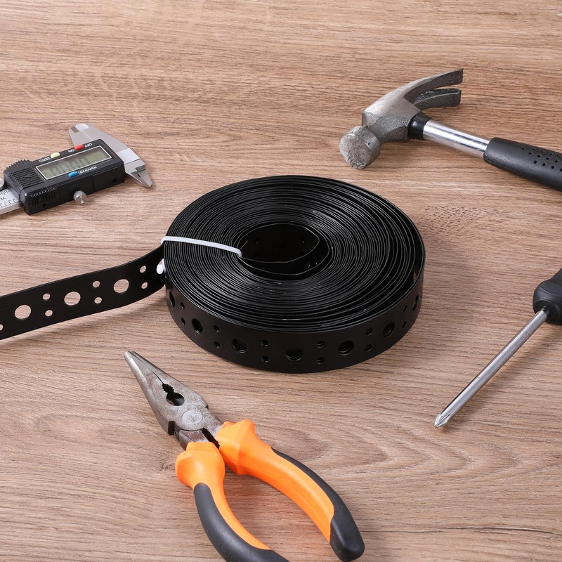 Metal Strap 1-Inch x 33FT 0.6mm Bendable Pipe Hanger Thin