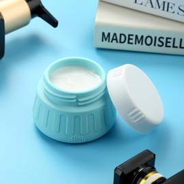 Gemice 2 oz Travel Containers for Toiletries, 4-Pack TSA Approved Travel Size Toiletries Containers for On-the-Go, Small Leak-Proof Travel Essentials Silicone Jar for Shampoo, Lotions, Cleanser