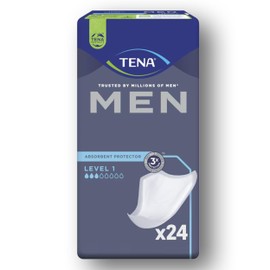 TENA MEN Level 1 - Standard (Basic Variant) - Pack of 24 Incontinence Pads for Men